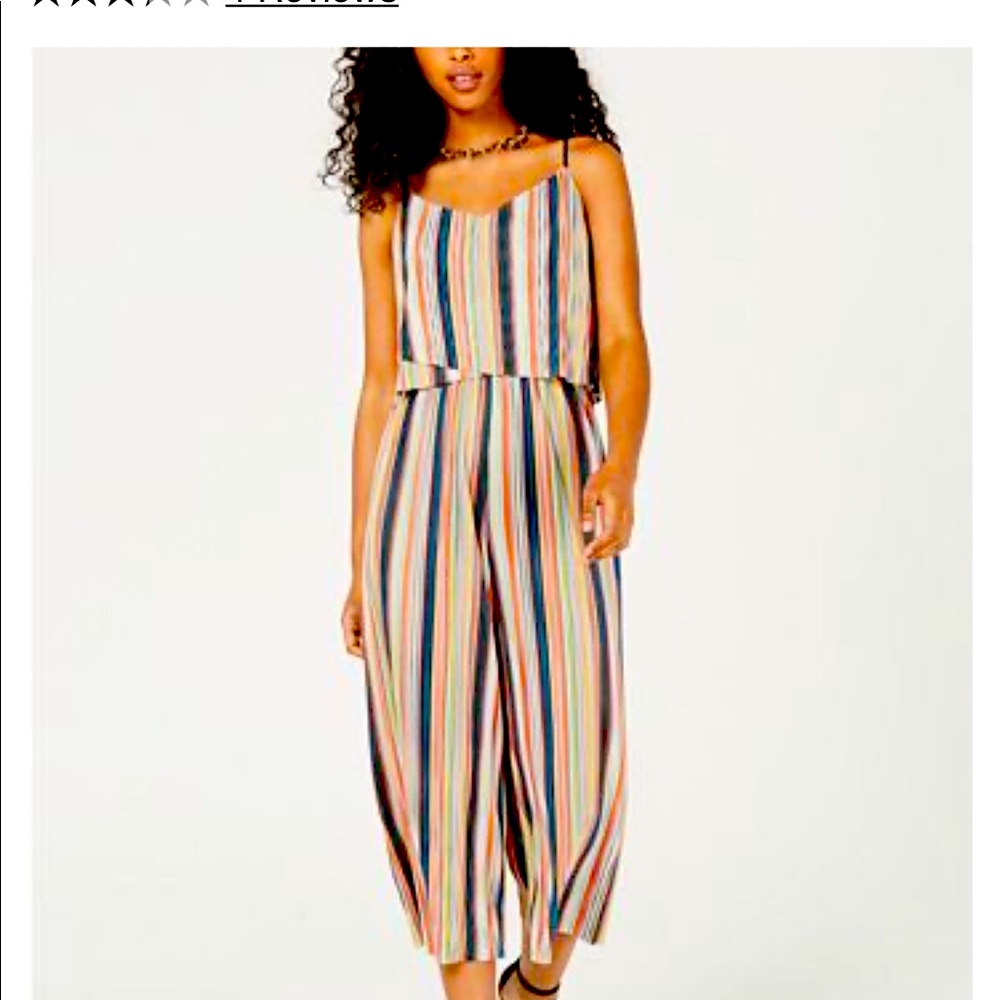 BeBop Juniors' Printed Popover Jumpsuit size Med